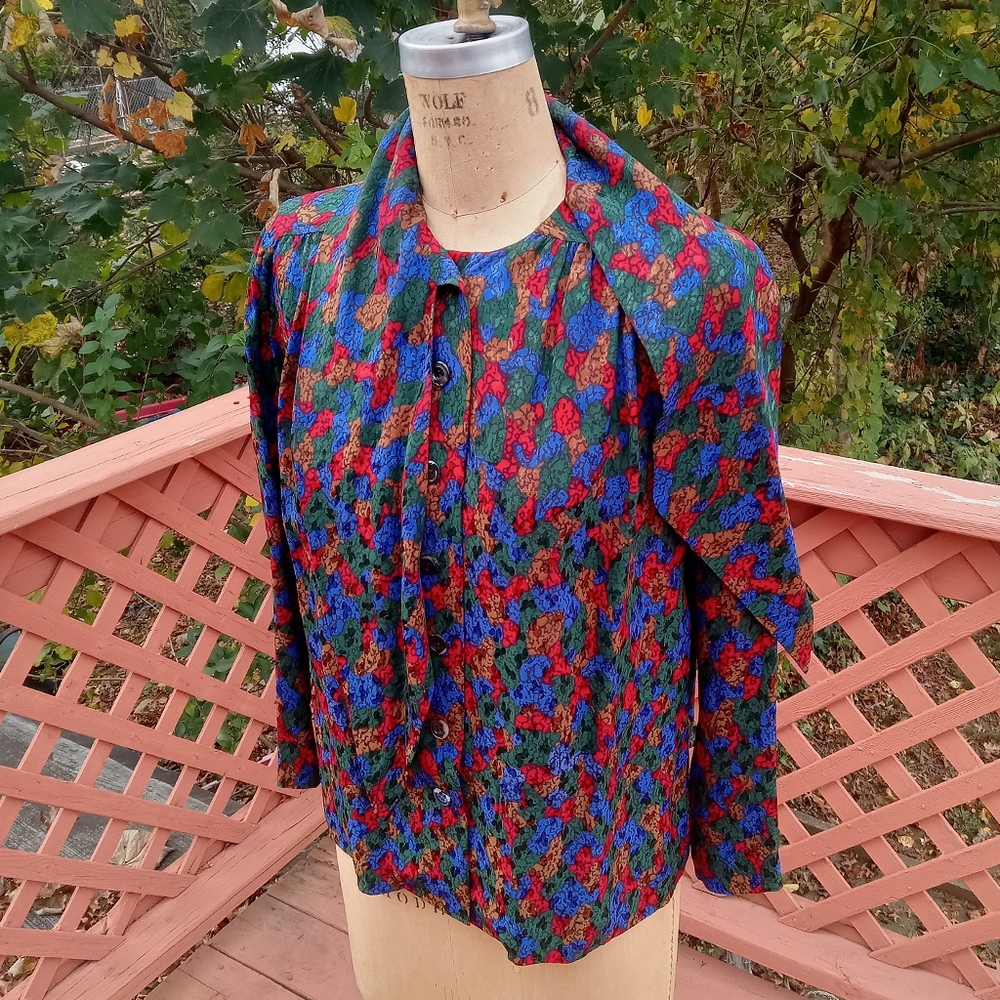 🗼💖 RARE Yves Saint Laurent Silk blouse Size 38 - Picture 8 of 12